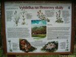 Informační panel zastávky Vyhlídka na Hemrovy skály naučné stezky Prokopské údolí - Butovickým hradištěm