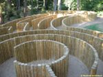 Labyrintárium Loučeň - palisádové bludiště z ptačí perspektivy