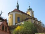 Vinoř - kostel Povýšení sv. Kříže (mimo trasu naučné stezky)